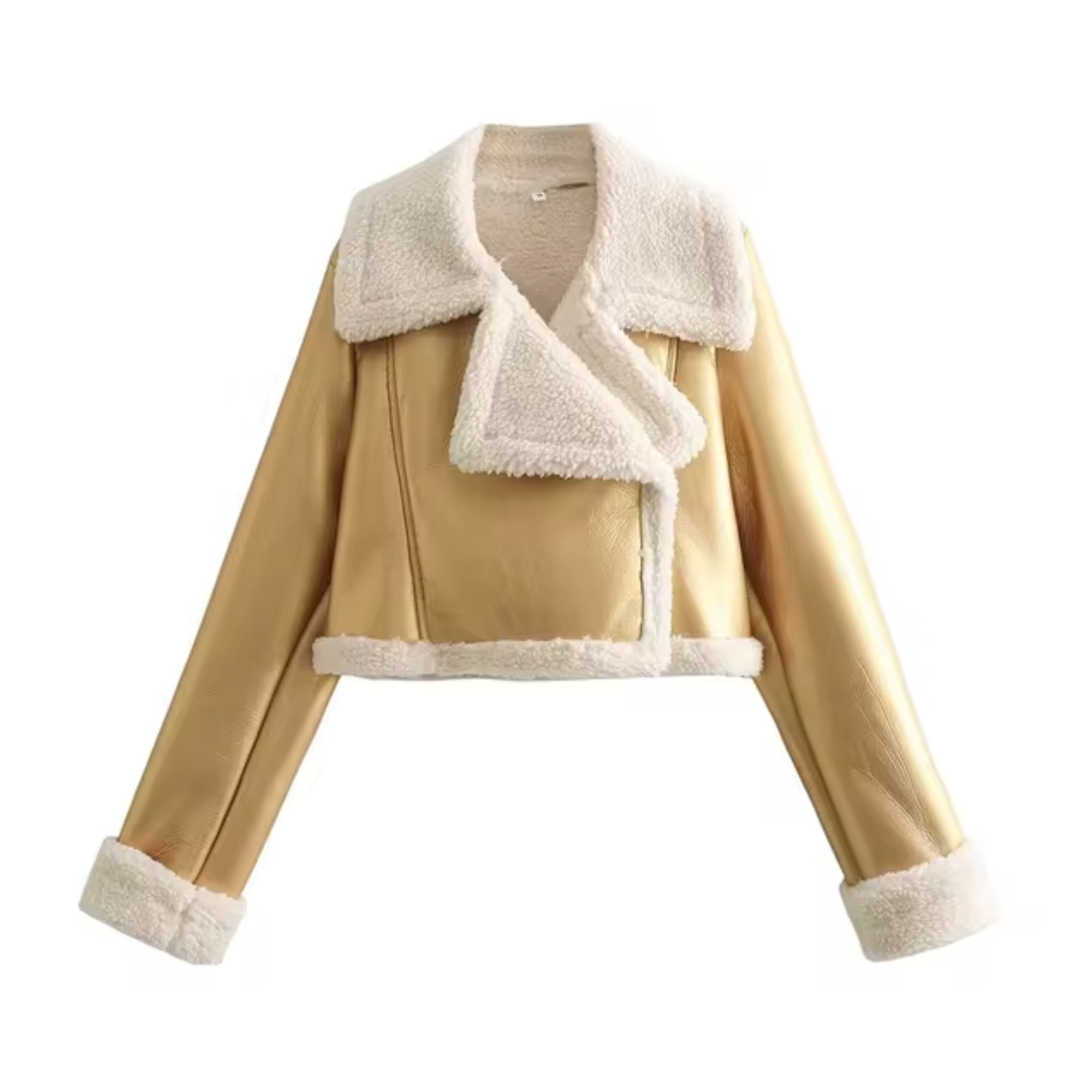 Kort Jacka Dam Syntetisk Fiber Elegant Modern Passform-4