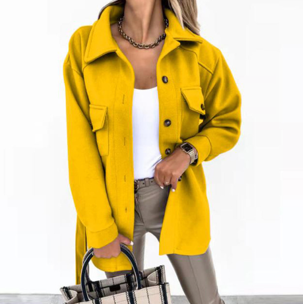 Vårjacka Dam i Tidlös Design av Bomull och Polyester – Mångsidig och Elegant för Våren 6