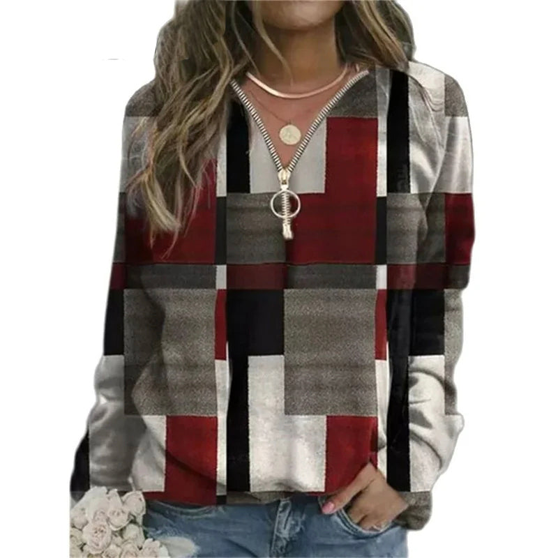 Variant image for Kvinnors Blus Trendig Design Polyester-1
