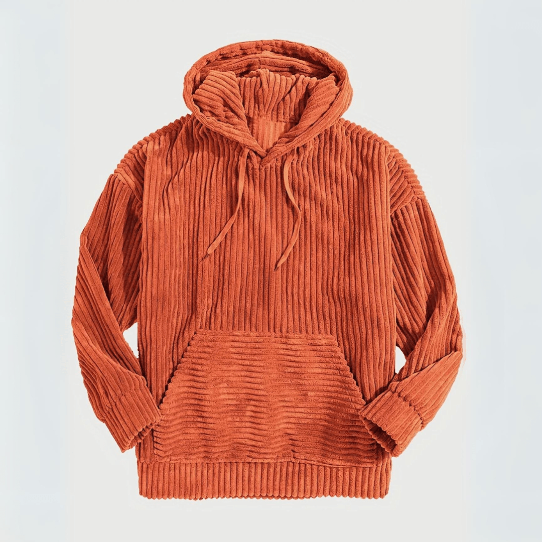 Variant image for Hoodie Herr Loose Fit Cord Material Mjuk och Bekväm-43