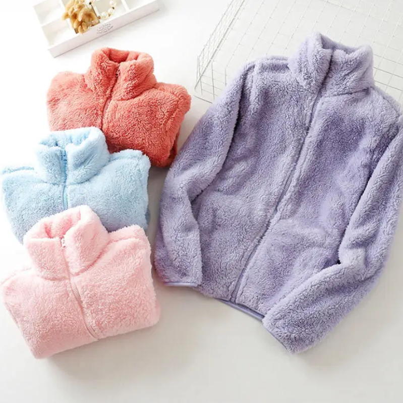 Fleecejacka Dam Fluffig Design med Dragkedja i Polyester 5