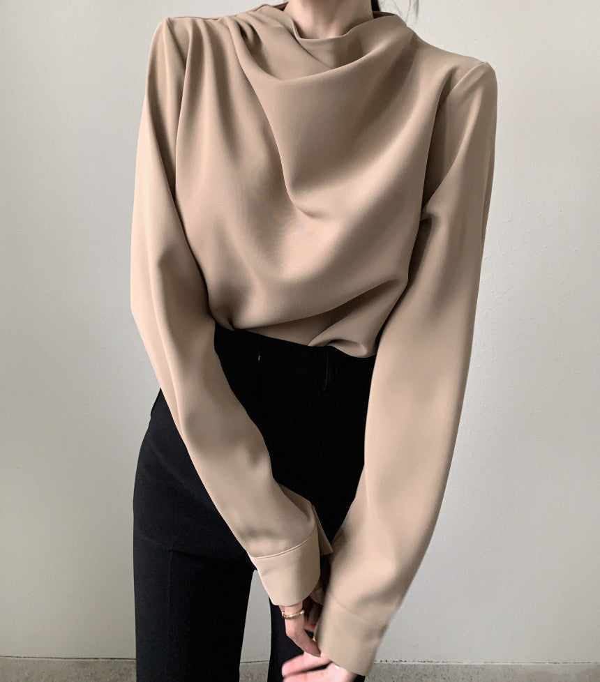 Dam Skjorta Oregelbunden Långärmad Polyester 6