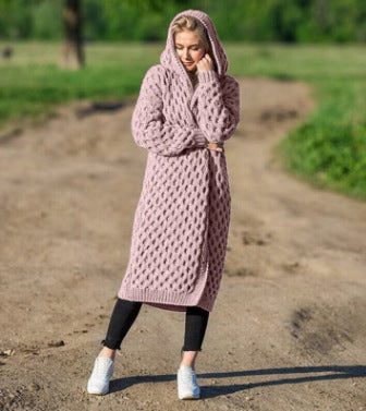 Kvinnors Stickad Kofta Lätt Värme Mjuk Material-3