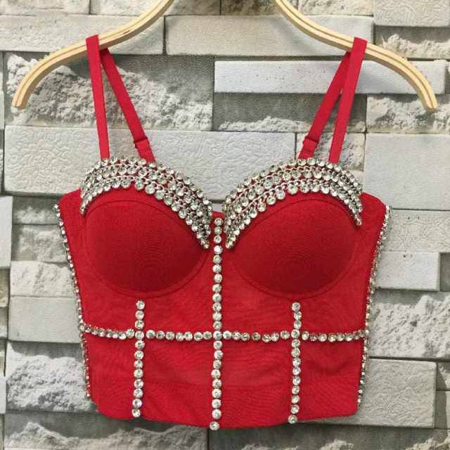 Variant image for Dam Bustier Justerbara Remmar Pärldekorationer Bomull Rayon-2