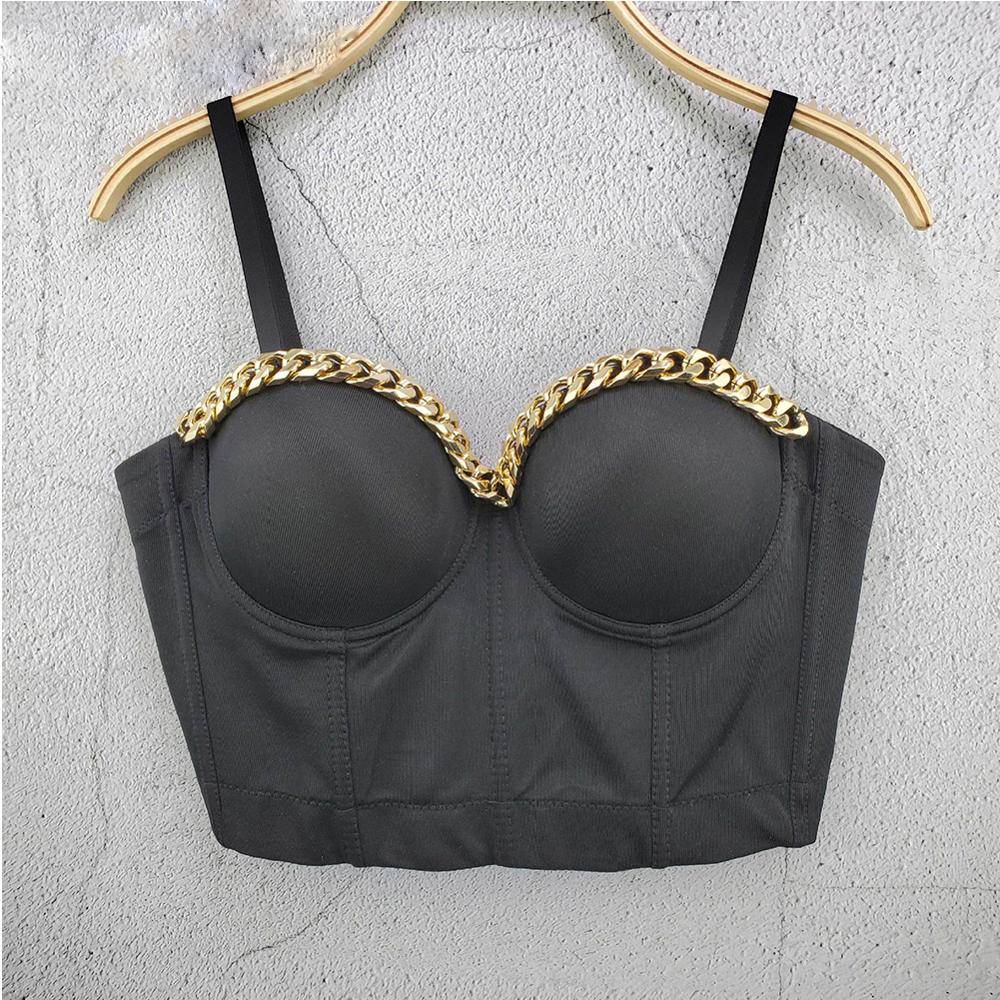 Variant image for Kvinnor Festtop Kedjestopp Monokrom Polyester Spandex-1