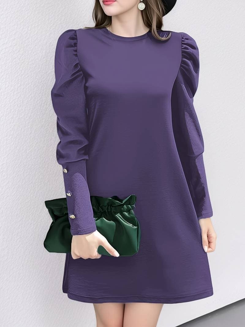 Variant image for Fina Dam Klänningar med Vackert Utformade Ärmar Andningsbart Tyg-48