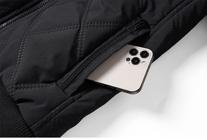 Lång Vinterrock Dam Vattentålig Elegant Slim Passform-3