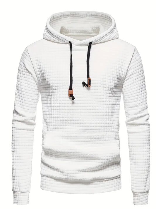Hoodie Herr Avslappnad 100% Bomull för Vår och Höst 1