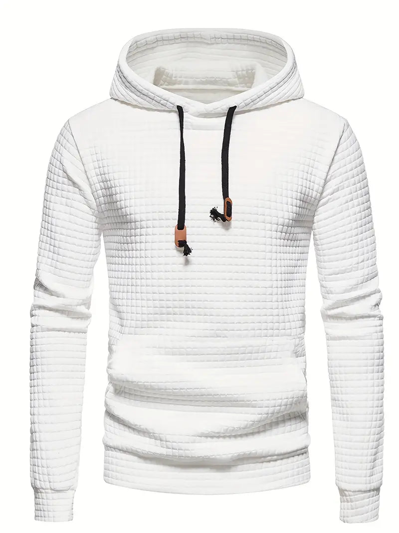 Hoodie Herr Avslappnad 100% Bomull för Vår och Höst 7