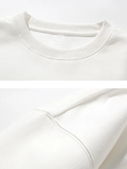 Herr Tröja Långärmad Rund Halsringning Mocka-2