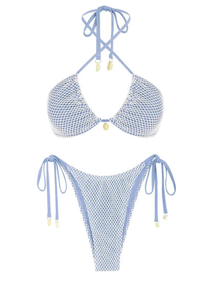 Trendig Bikini för Dam i Nylon och Spandex – Bekväm Passform och Flera Storlekar, Perfekt för Strand och Pool 6