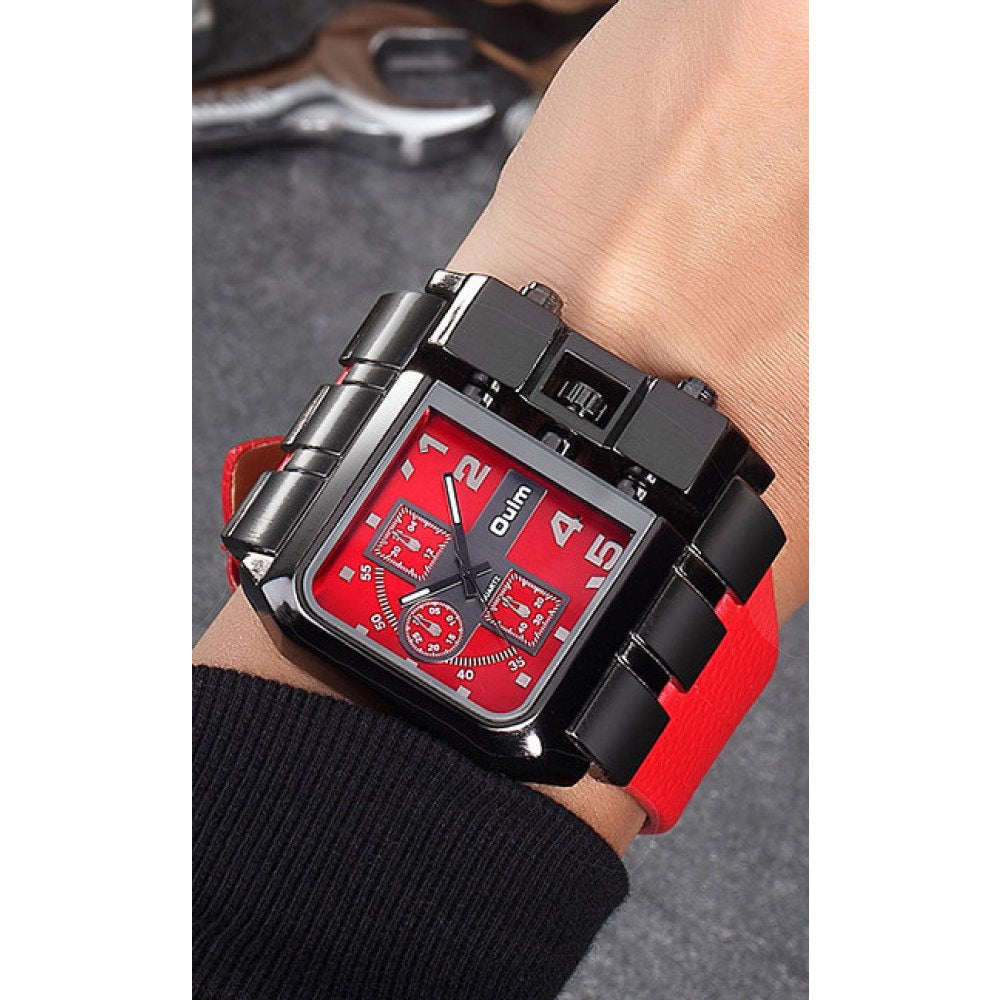 Herrklocka Kvarts Läderarmband Snygga Herrklockor-3