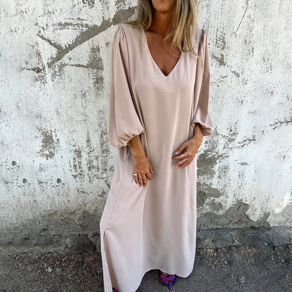 Maxiklänning Dam Boho Stil Lätt Bomull för Sommar