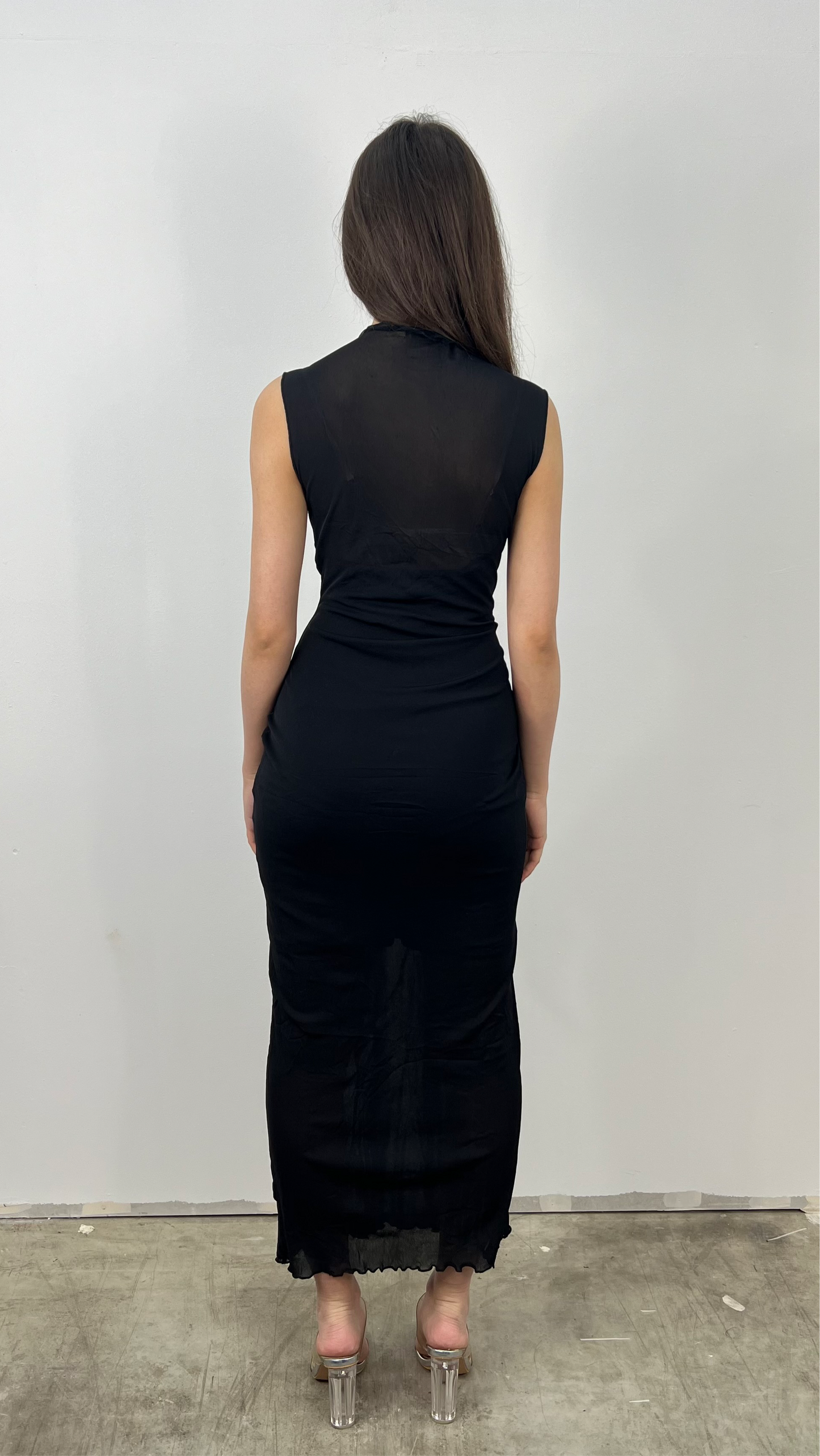 Damklänning Kort Passform Ogenomskinlig Polyester - Fina Dam Klänningar 4