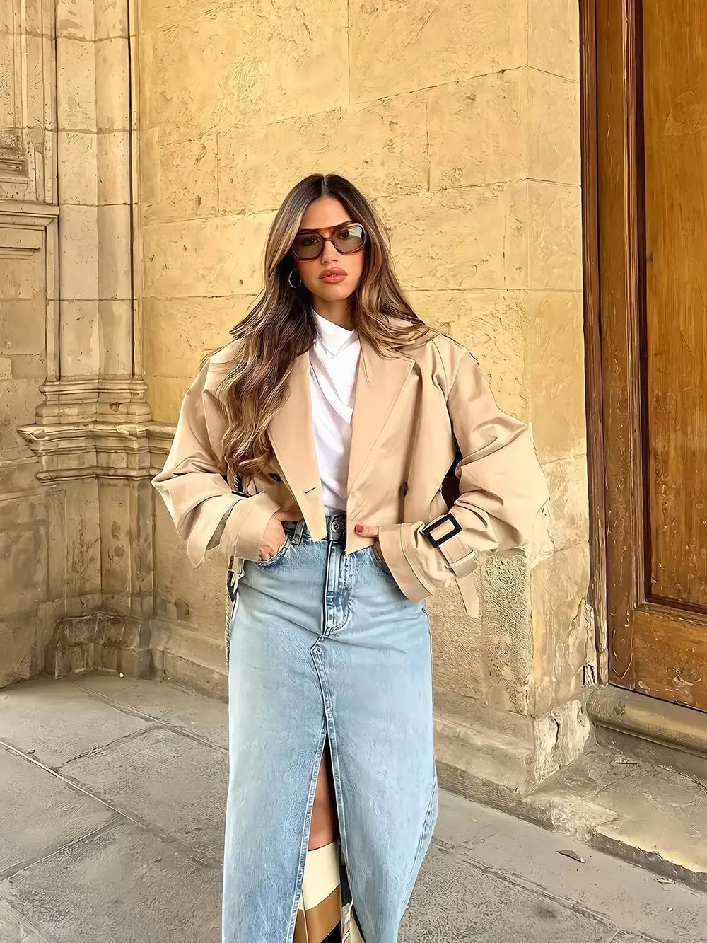 Damjacka Klassisk Design Högkvalitativt Material-3