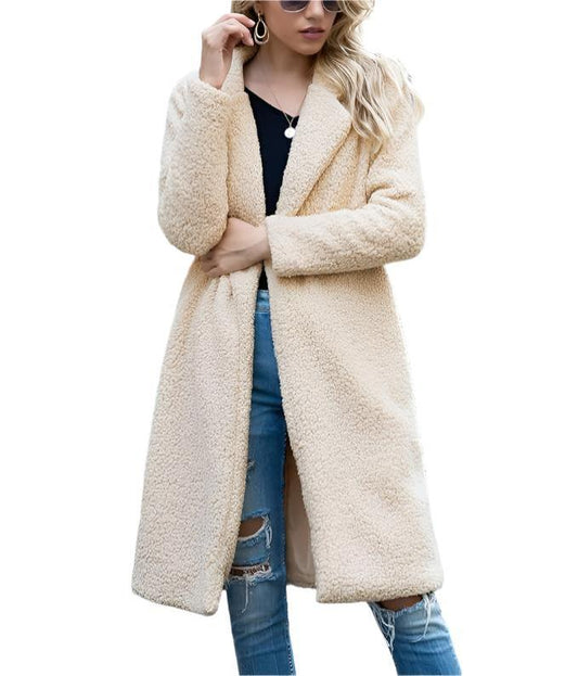 Dam Kappa Oversize Teddy Fleece Vinterjacka-1