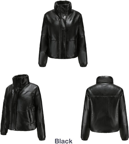 Damjacka Pufferdesign Polyester Med Justerbar Midja och Fickor-3