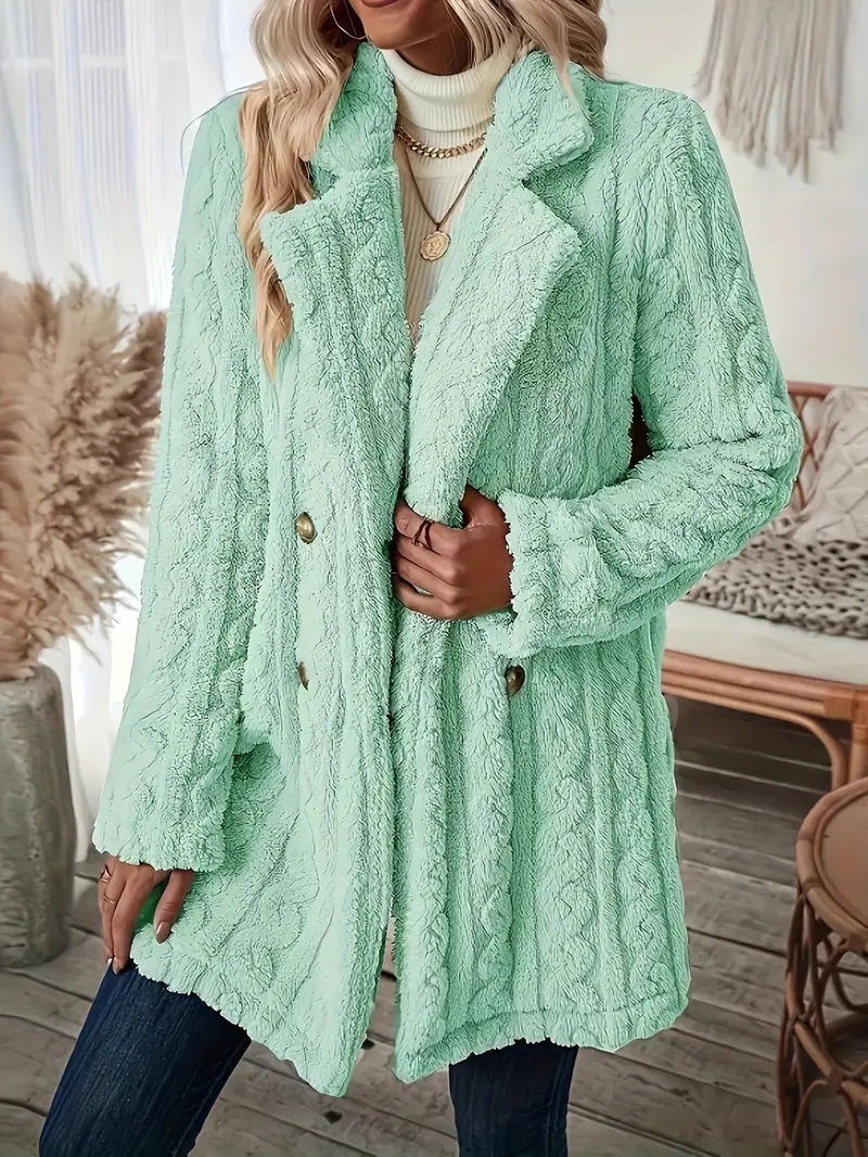 Variant image for Damjacka Dubbelsidig Fleece Avslappnad Passform-19