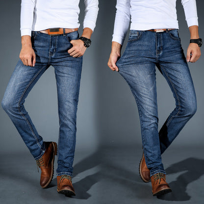 Damer Smalskuren Jeans Stretch Denim-2