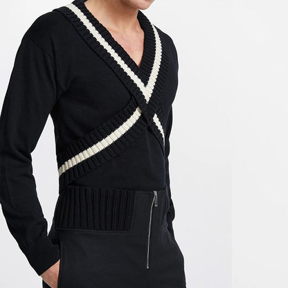 Dam Tröja V-ringad 100% Bomull Trendig Kvalitet-3