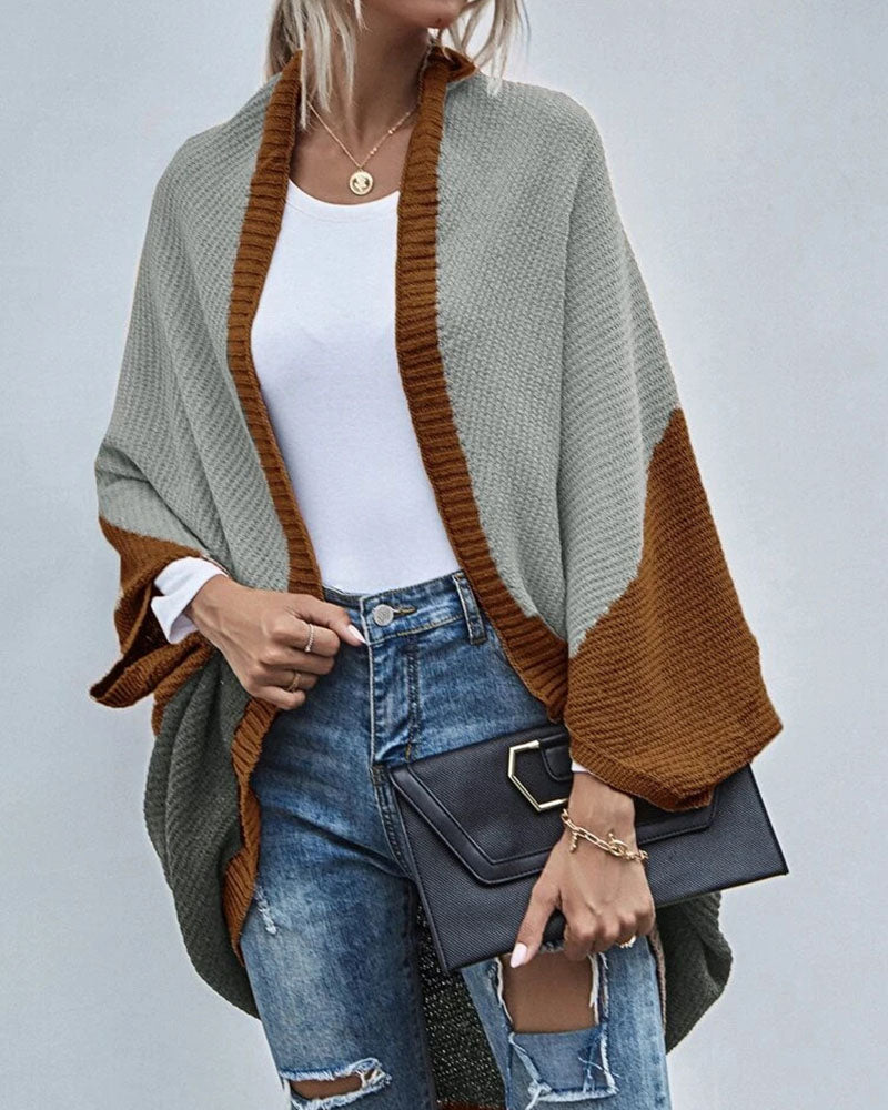 Svart Lång Kofta för Dam – Avslappnad Stickad Cardigan i 100% Akryl, Perfekt för Kalla Dagar 2