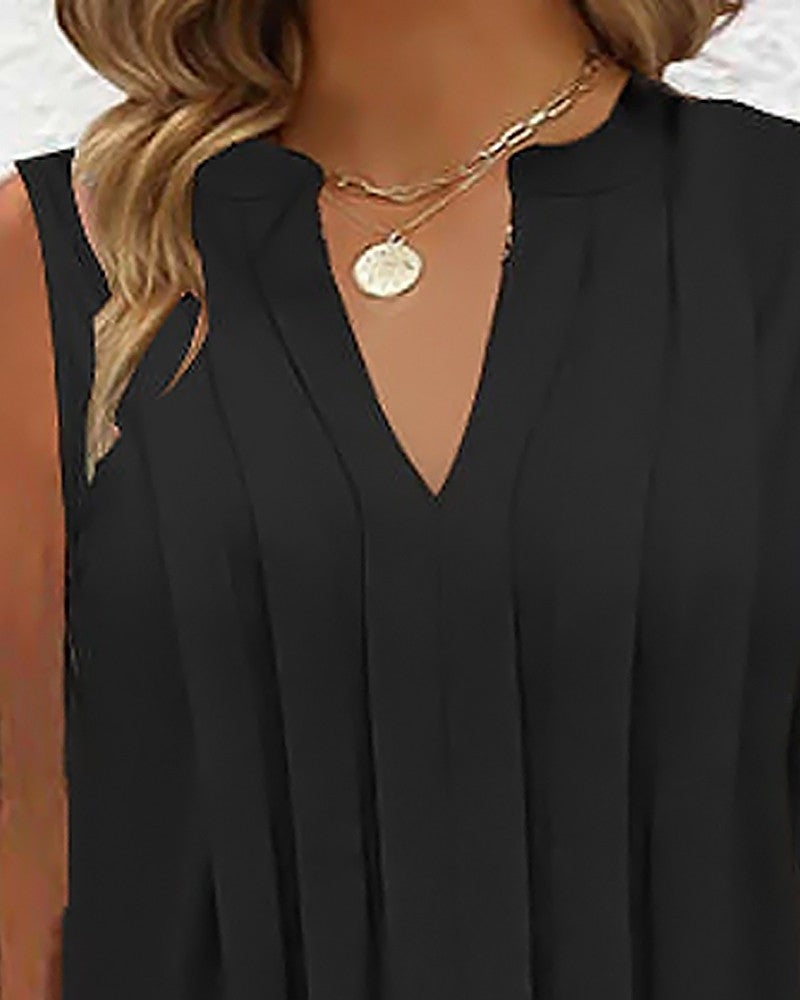 Ärmlös Klänning med Hackhalsring för Dam – Smickrande Silhuett i 100% Polyester, Perfekt för Sommarfester och Bröllop 6