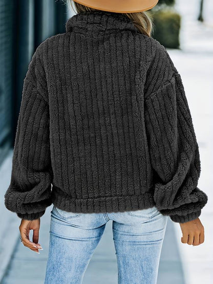Damjacka med Knappar Elegant Polyester för Dam-6