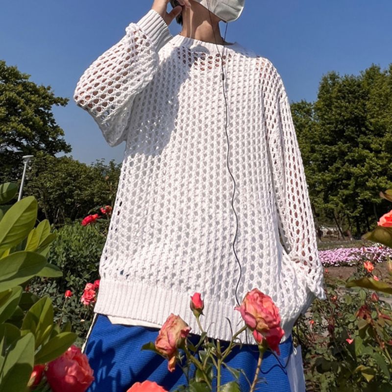 Dam Tröja Rundhalsad Mjuk Polyester-3