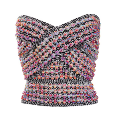 Variant image for Dam Topp Beskuren Ränder Acetatpolyester-1