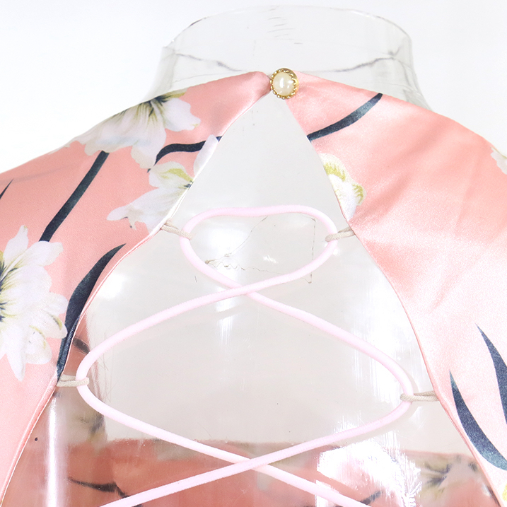 Dam Overalls Blommig Design Polyester Spandex-6