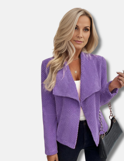 Variant image for Dam Kortjacka Chic Polyester med Vikta Kragen-13