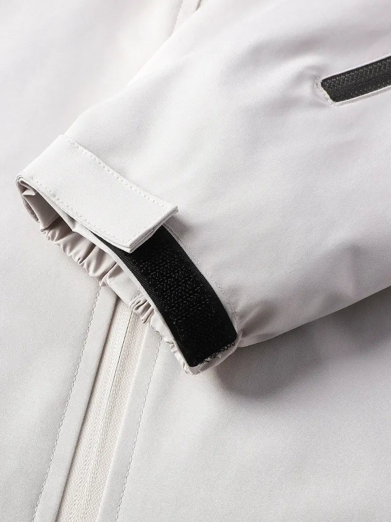 Damjacka Fleecefodrad Denim för Vinter - Bekväm och Tidlös Jacka Dam-5