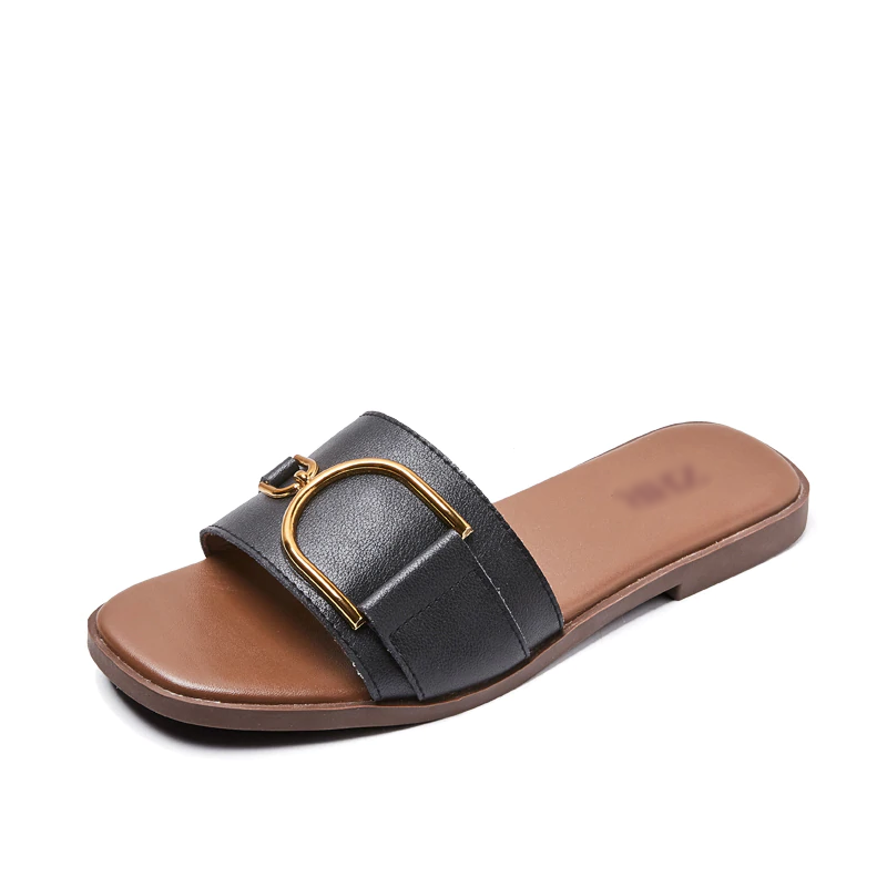 Dam Sandaler Låg Klack Mikrofiberläder för Skor Dam-3