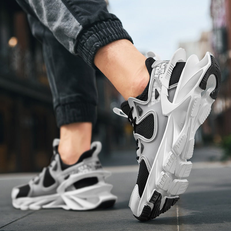Herr Sneakers Gen-Z Stil Andningsbart Mesh-4
