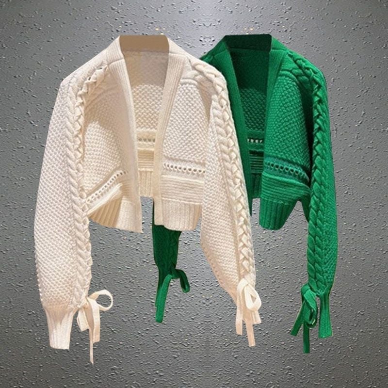 Dam Kofta Lång Mjuk Stickad Tidlös Design 6