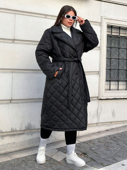 Dam Vinterjacka Vadderad Slim-Fit Vattenavvisande-2