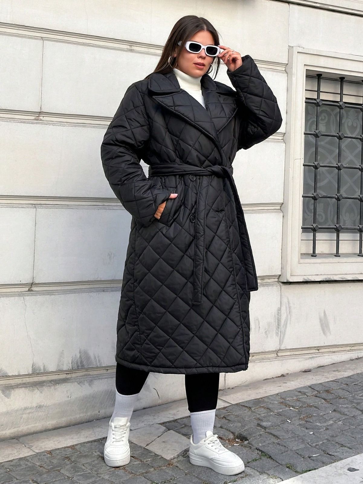 Dam Vinterjacka Vadderad Slim-Fit Vattenavvisande-1