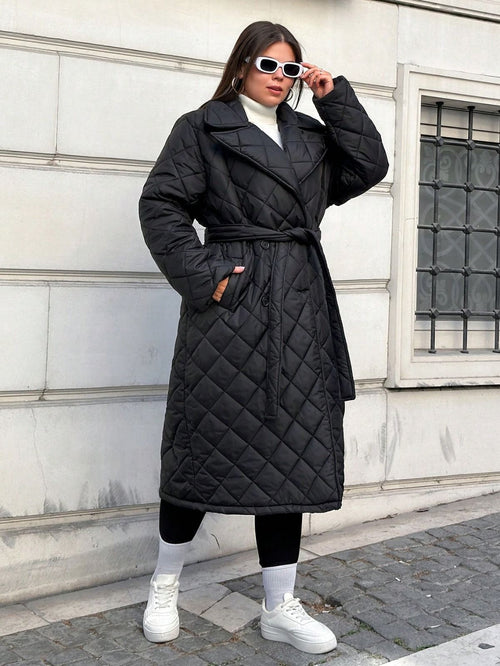 Dam Vinterjacka Vadderad Slim-Fit Vattenavvisande-1