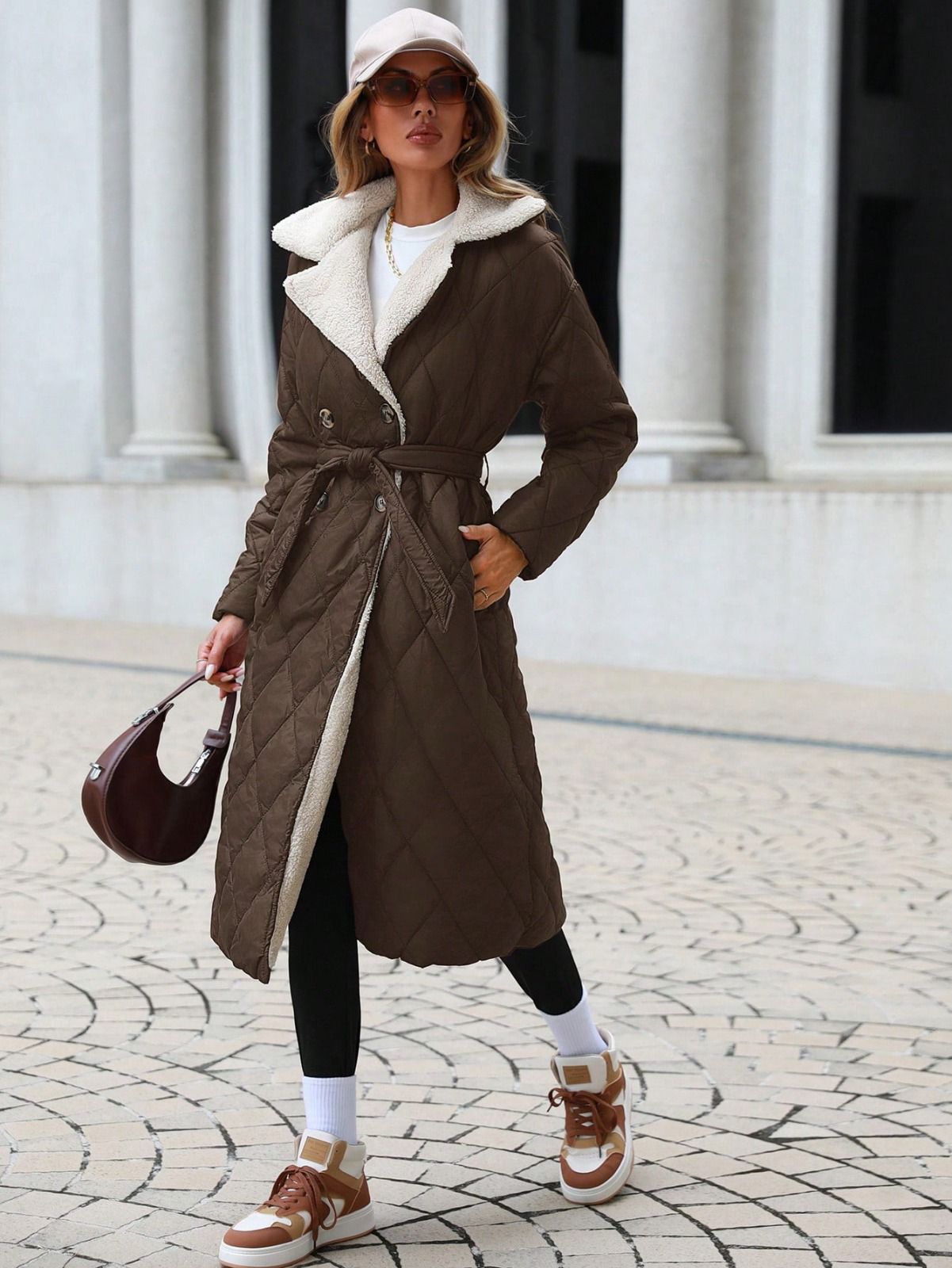 Variant image for Lång Vinterjacka Dam Buffertdesign Vattenavvisande Material-8