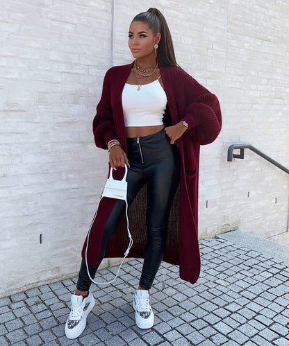 Långklänning Dam Vinröd Mjuk Tyg Elegant Festklänning-3