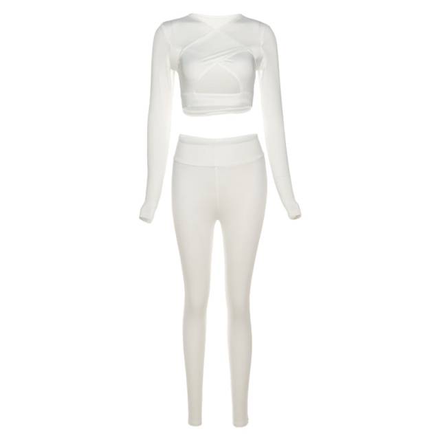 Variant image for Dam Byxor Set Trendig Street Stil Syntetisk Fiber Polyester-2