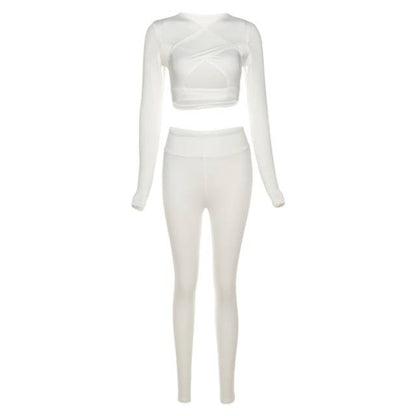 Variant image for Dam Byxor Set Trendig Street Stil Syntetisk Fiber Polyester-2