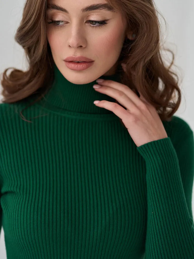 Herren Turtleneck Tröja Klassisk Design Mjuk Fiber 16