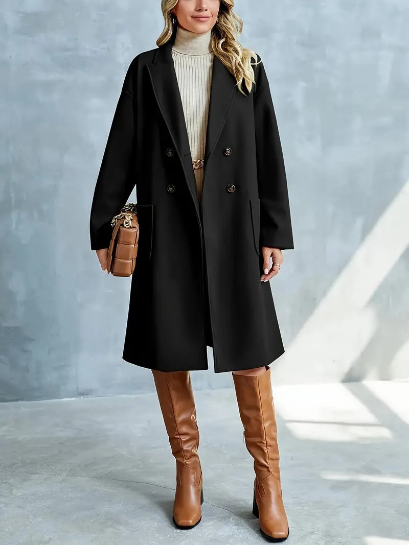 Damjacka Slim Fit Högkvalitativt Tyg för Höst och Vinter-3