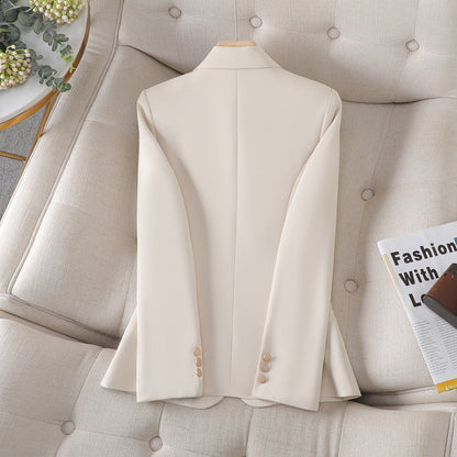 Dam Blazer Slim Fit 3D-Mönster Polyester-3