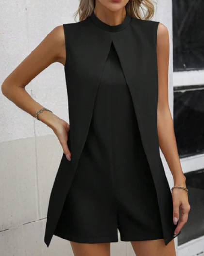 Dam Jumpsuit Ärmlös Elegant Polyester-6