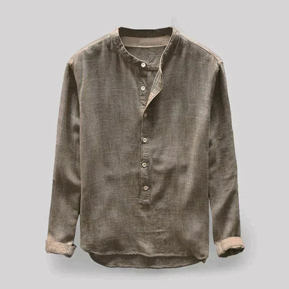 Herrskjorta Denim Modern Design Mjuk Struktur-2