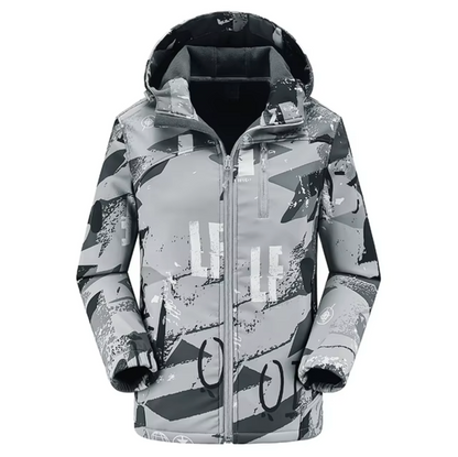 Herr- och Dam Termisk Jacka Softshell med Huva-6