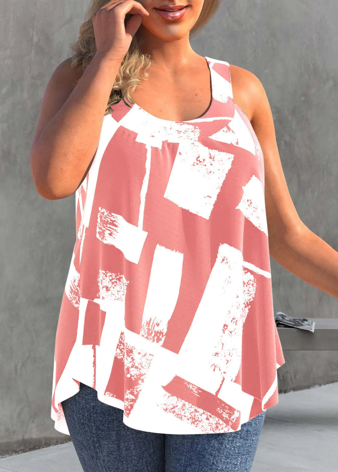 Variant image for Kvinnors Överdimensionerad Topp Avslappnad Bomull-26