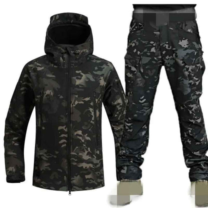 Herrjacka Softshell Vindtät Andningsbar för Vinter och Höst-3